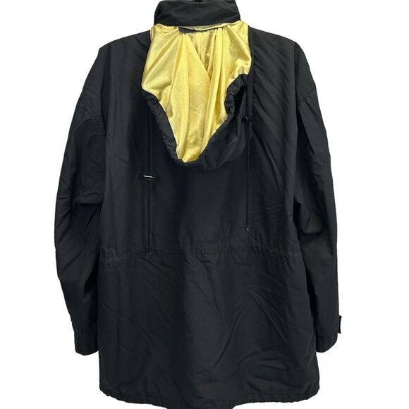 Vintage Purdue Boilermakers Football Hooded Jacket Mens 2XL XXL Black Champion - Picture 2 of 11